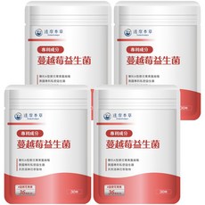 達摩本草 專利蔓越莓益生菌, 30顆, 600mg, 4包