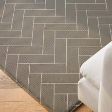 위드매트 유아용 다용도 논슬립 경사 실링마감 놀이방매트, 그레이헤링본