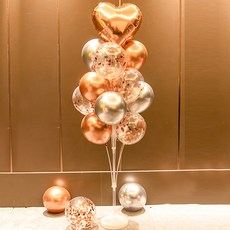 Starium 居家派對活動支架氣球裝飾全套組, 玫瑰金, 1套