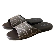 TAIWAN SLIPPER 台灣犀利趴 經典系列 皮質室內拖鞋 L(26.5cm) 台灣製造, 棕色 + 黑色, 1雙