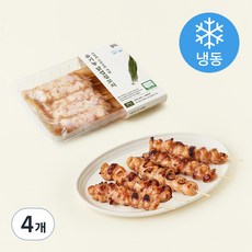 올계 유기가공식품인증 닭껍질 꼬치 (냉동), 250g, 4개