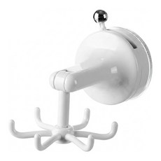 FaSoLa 吸盤式六爪旋轉掛鉤 FA-SH-479, 1個, 白色