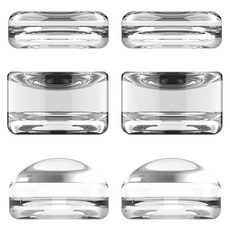 SPACE SHIELD PS5 DualSense PS4 DualShock Nintendo Switch Pro控制器 水晶果凍搖桿帽 3款 x 2入組, 透明, 1套, 單一商品