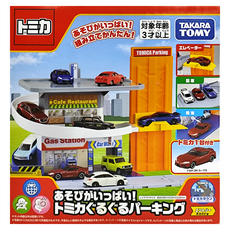 TOMICA 旋轉停車塔 附小車 TW91627 3歲以上適用, 1個