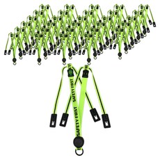 Daewon Safety 安全帽用時尚下巴帶 螢光色, 30個, 隨機出貨