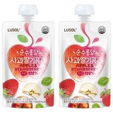 LUSOL 果泥 草莓蘋果, 100g, 2包