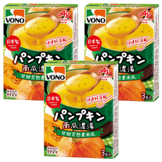 VONO 醇緻原味南瓜濃湯 嚴選完熟栗南瓜 自然香甜 3包Set, 52.2g, 3盒