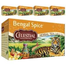 CELESTIAL SEASONINGS 詩尚草本 肉桂香料茶, 無咖啡因草本茶, 2.35g, 20包, 5盒