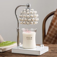 Candle Department Store 融燭燈+大豆蠟燭 白茉莉和薄荷 300ml, Sliver+White jasimine&mint