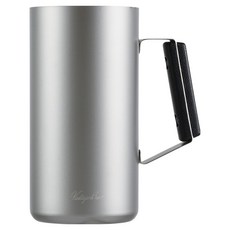 PEARL LIFE 珍珠金屬 Vintage Bar系列 復古酒吧真空馬克杯 740ml, 銀色 + 黑色, 1個