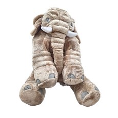 大象安撫抱枕 升級款 附毯子 60cm, 灰色