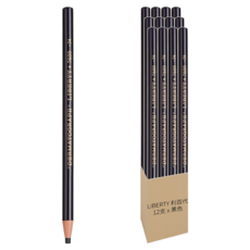 LIBERTY 利百代 紙捲油蠟筆 7600-BK 9 x 180mm 黑色, 1色, 12支