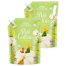 1802 LE CHATELARD 超高濃縮衣物柔軟精 Petit Cotton 補充包, 2個, 2.6L