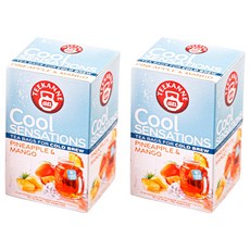 TEEKANNE 恬康樂 酷涼感鳳梨芒果風味茶包, 18入, 2個, 2.5g