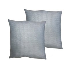 J&N寧夏涼感緹花抱枕兩入組 舒適透氣 提升居家品味, 藍色