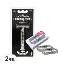 Dorco安全剃須刀+雙刃剃須刀10p, 2套