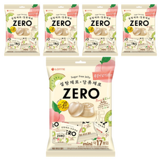 LOTTE 樂天 Zero水果軟糖, 5包, 52g