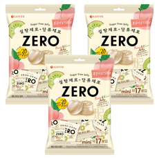 롯데제로 후르츠 젤리, 3개, 52g