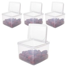 나카야 스탠딩 캐니스터 밀폐용기, 4개, 1.3L
