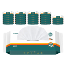 LIVENS 濕拖清潔布 30片, 24個