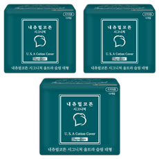 Natural Cotton 經典蝶翼衛生棉, L(285mm), 10片, 3包