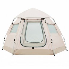 Swiss Mountain 六角圓頂自動帳篷, 米色, 6人