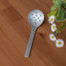 AIZAWA 相澤工房 鎚目漏匙, 18.3 x 5.4cm, 1支, 鋁製 銀色