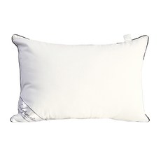 I'm Living 增量款黑邊飯店級超細纖維拉鍊枕芯, 白色, 1個