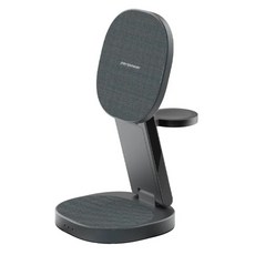 peripower TriMag 三合一磁吸折疊無線充電座 PS-04, 黑色, 1個