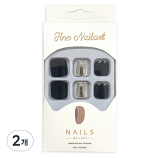 바르나 패션 패디팁, 2개, 실버블랙 264