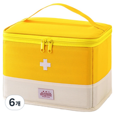 Sodam Mall 緊急旅行用急救包 黃色 XXL 26.5 x 19.5 x 19.5 cm, 6個