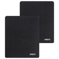 RASTO RMP3 高耐磨滑鼠墊 雙入組, 黑色, 1組