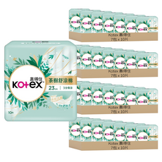 Kotex 靠得住 茶樹舒涼棉 涼感衛生棉, 23cm, 10片, 28包