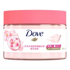 Dove 多芬 去角質身體磨砂膏 櫻花甜香, 298g, 1罐