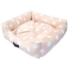 블링독 반려동물 네이처펫 포근애 사각방석, 도트 베이지, 1개