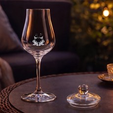 크로스노 별자리 컬렉션 아방가르드 위스키 테이스팅글래스 물고기자리 125ml + 마텐더 유리캡 세트, 1세트