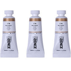 신한에쎈스 아크릴 컬러 물감 Tube B 시리즈 리치골드 3p, 1색, 50ml