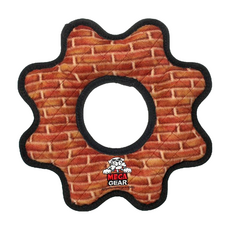 TUFFY 犬貓玩具耐咬齒輪, 紅磚色, 1個