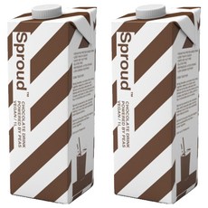 Sproud 巧克力豌豆飲, 1L, 2個