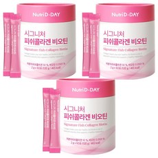 뉴트리디데이 시그니처 피쉬콜라겐 비오틴 60p, 3개, 120g