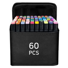 DADA 酒精油性雙頭麥克筆 60色套組, 1套, 60色