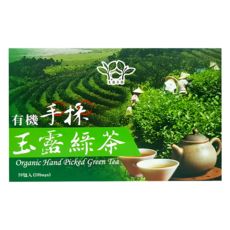 玉露茶園 有機手採玉露綠茶包, 3g, 20包, 1盒