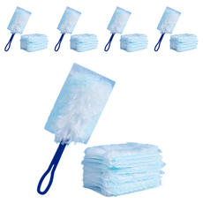 葉子小舖 靜電纖維隙除塵撢 附替換布 居家清潔好幫手, 單色, 5組