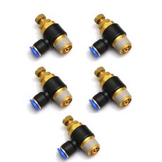 一觸式接頭閥門空氣接頭聚氨酯軟管 NSC12-04, 5個