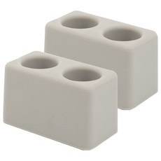 newnlook 矽膠牙刷架 2孔, 白灰色, 2個