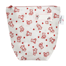 슈슈룸 어린이집 방수 양치컵 수건 파우치, 레드베어