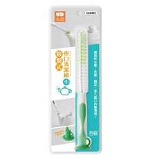 UdiLife 優的生活大師 百研 吸盤壺口清潔刷 適用於水壺茶壺器皿 深入壺口內壁清潔, 綠色 + 白色, 1支