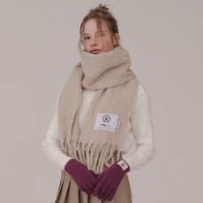 MICHIKOLONDON 霧霾圍巾冬季羊毛針織圍巾