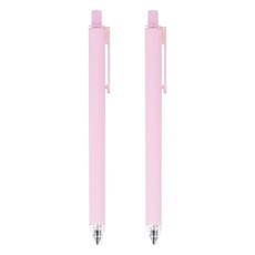 sun-star metacil light knock 按壓式金屬 可擦永恆鉛筆 粉紅桿, 2支, 粉紅色