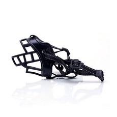 矽膠狗狗嘴套 5號 JT6633, 黑色的, 1個